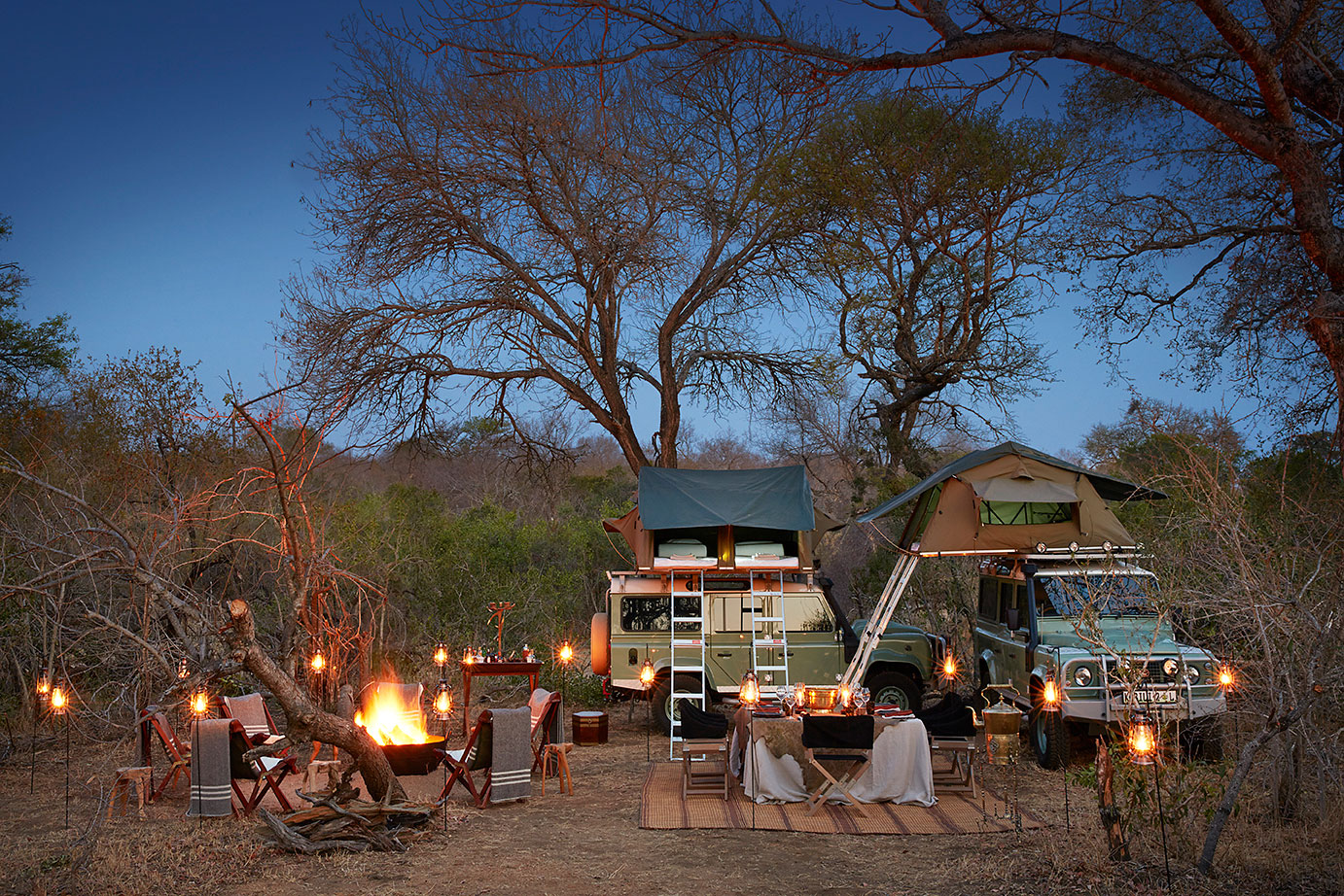 Experience the big five, camping under the stars